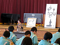 2012年５月14日（月） 中野市立高社中学校にて「ふるさと講座」の講演を行いました